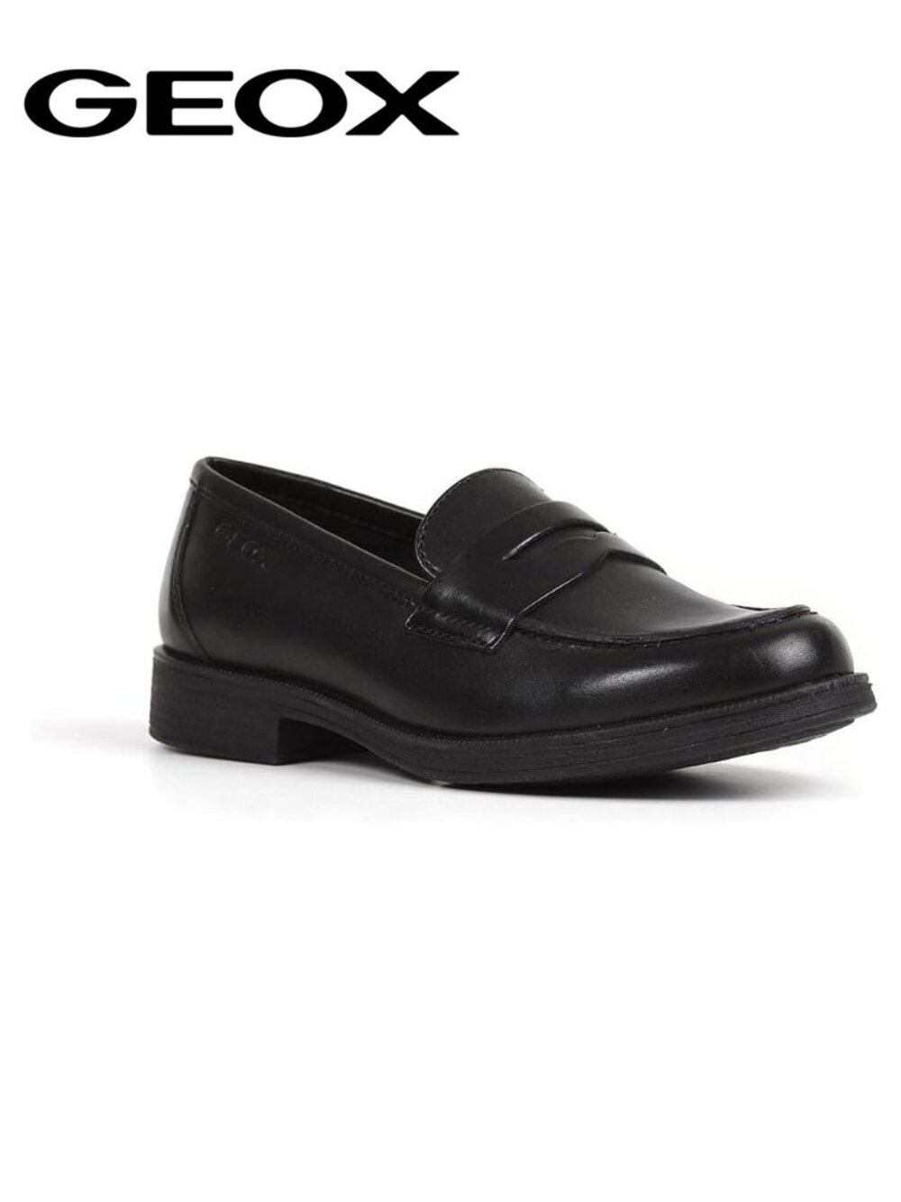 GEOX Girl's J Agata Loafer Moccasins J3449D Black Size US 1 EU32 Slip-On Shoe